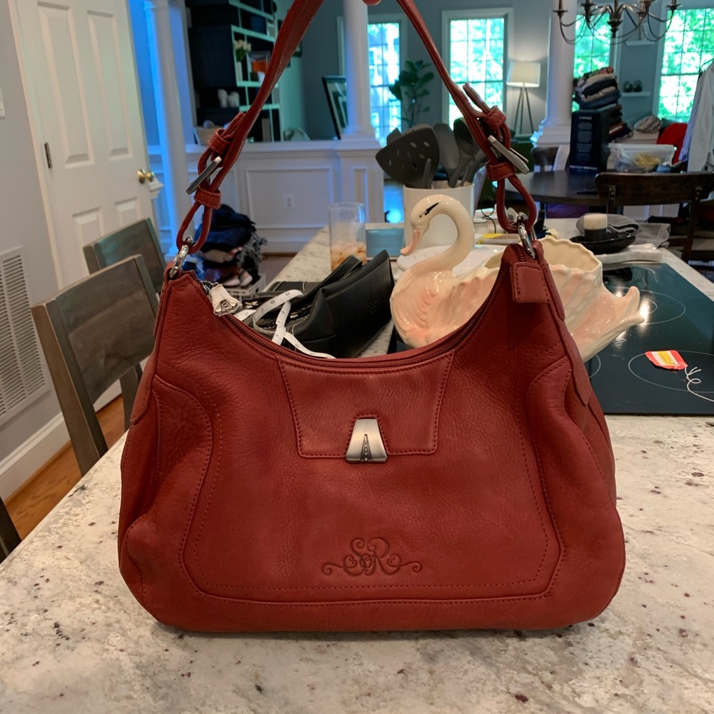 So Rachel by Longaberger Merlot Bag NWOT